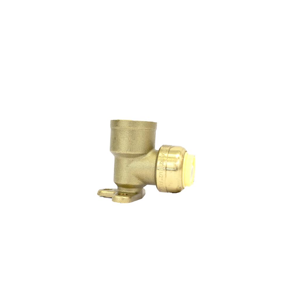 1/2 in. Brass 90° Push Connect Plumbing Fitting x Female ...