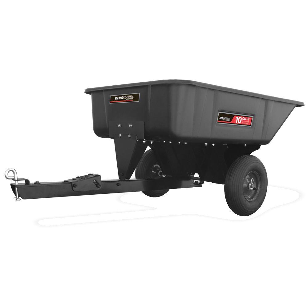 Ohio Steel 12.5 cu. ft. 1250 lb. Professional Grade Swivel Dump Cart ...