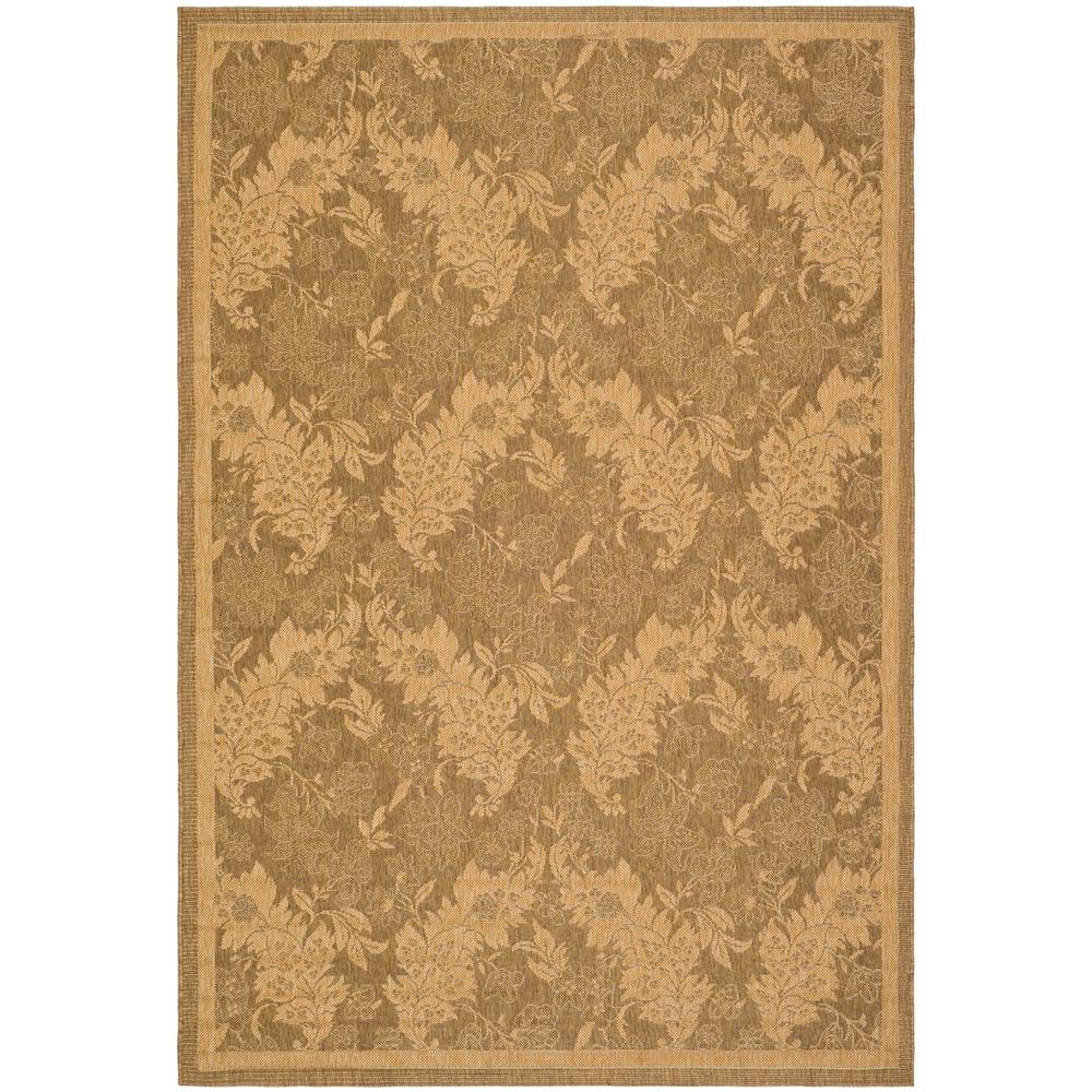 Safavieh Courtyard Gold/Natural 5 ft. x 8 ft. Indoor/Outdoor Area Rug