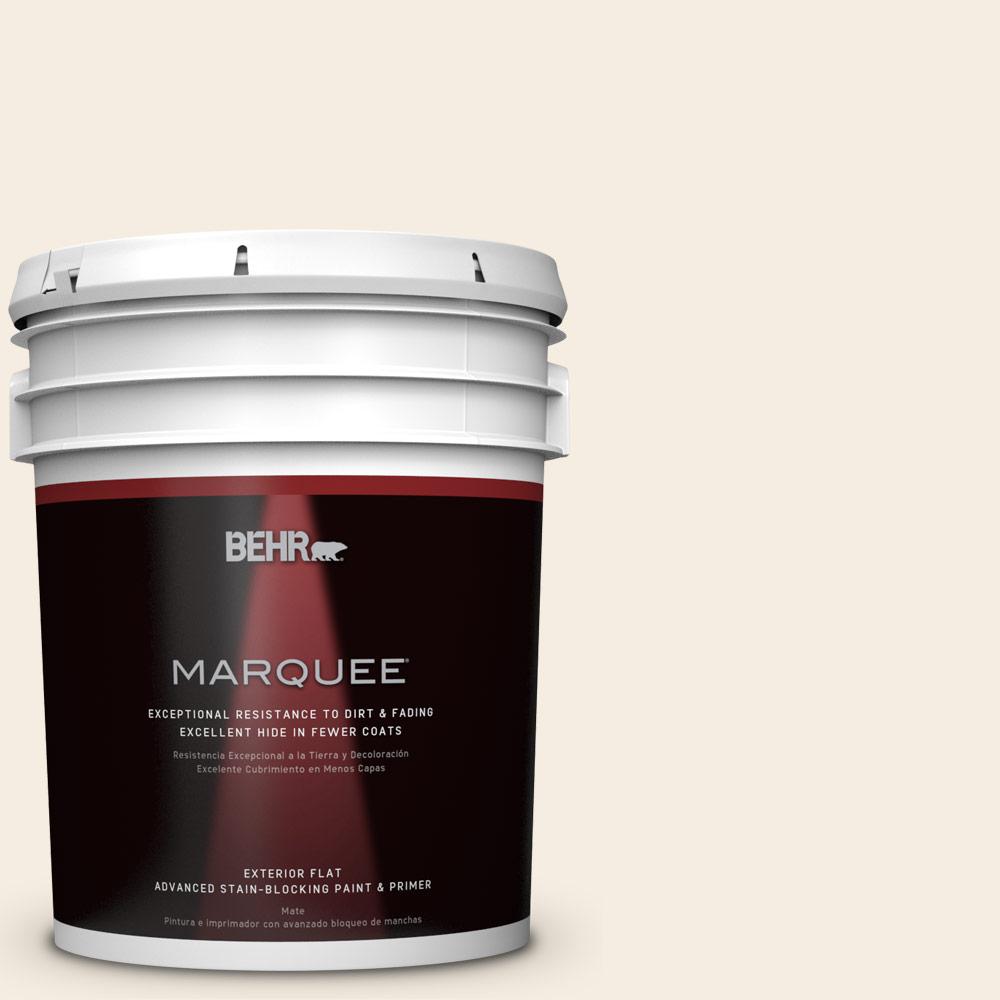 BEHR MARQUEE 5gal. WD710 Creamy White Flat Exterior Paint445005