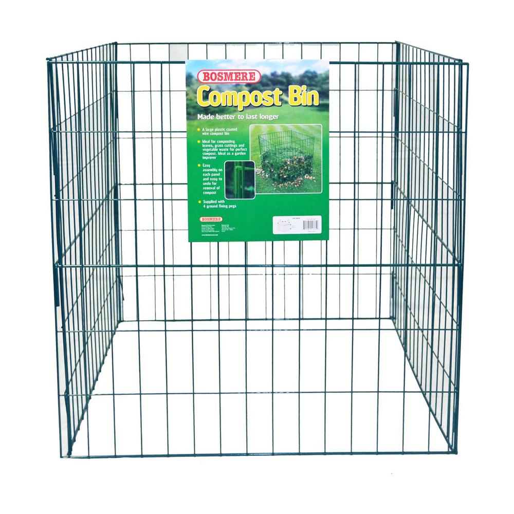 Bosmere 100 Gal. Steel Wire Compost BinK765 The Home Depot