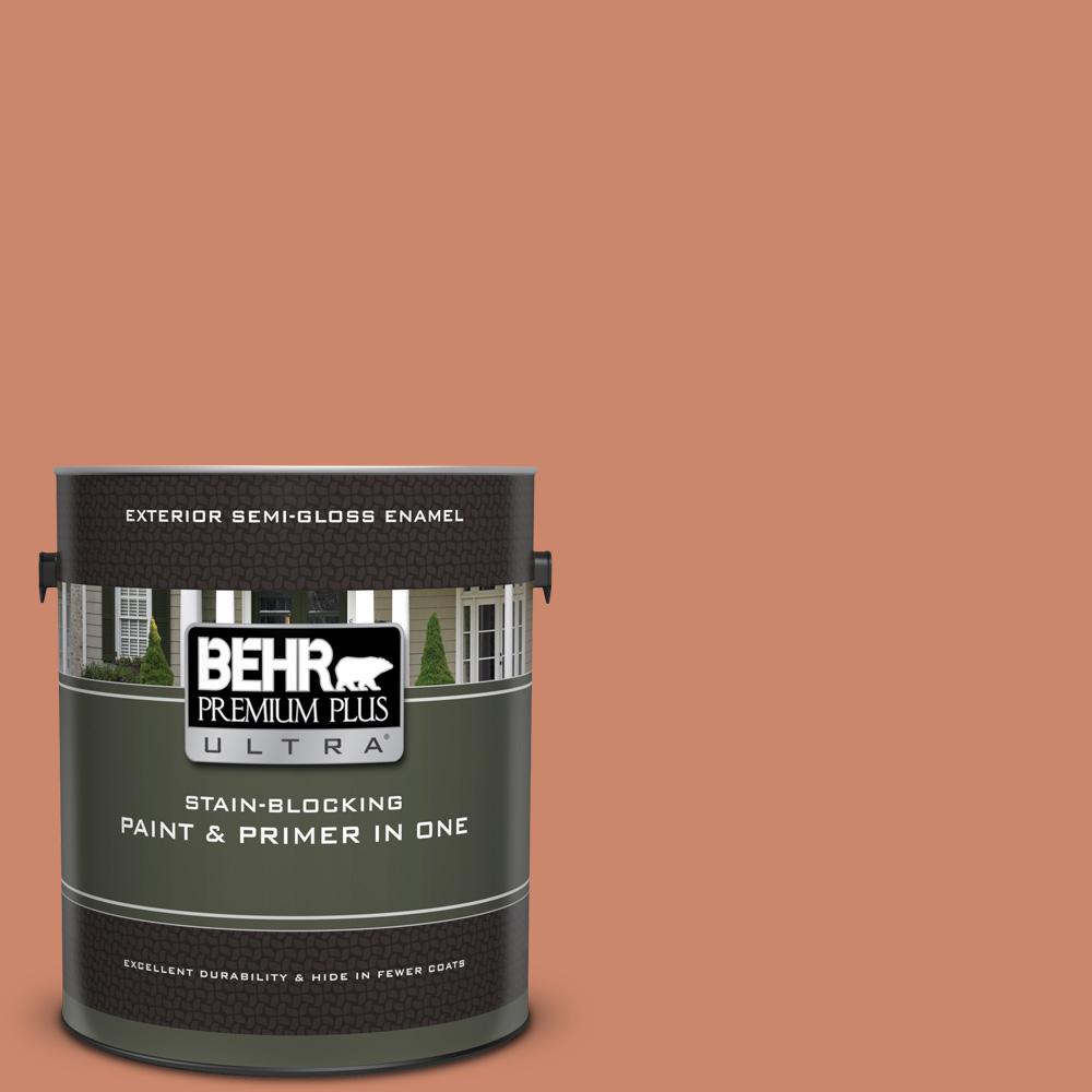 Behr Premium Plus Ultra 1 Gal 230d 5 Aztec Brick Semi Gloss Enamel 230d 5 Aztec Brick Semi Gloss