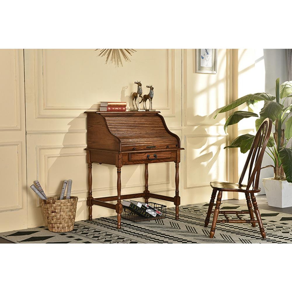 Chelsea Home Furniture Lonie Burnished Walnut 32 In Mini Desk