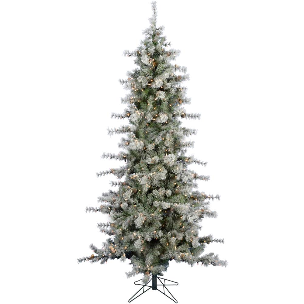 Fraser Hill Farm 6.5 ft. Buffalo Fir Slim Artificial Christmas Tree ...