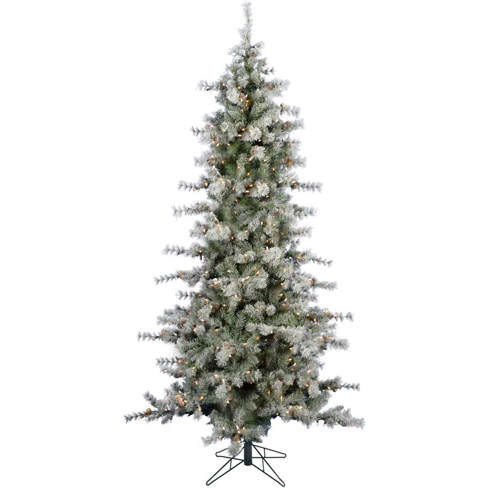 Fraser Hill Farm 6.5 ft. Buffalo Fir Slim Artificial Christmas Tree