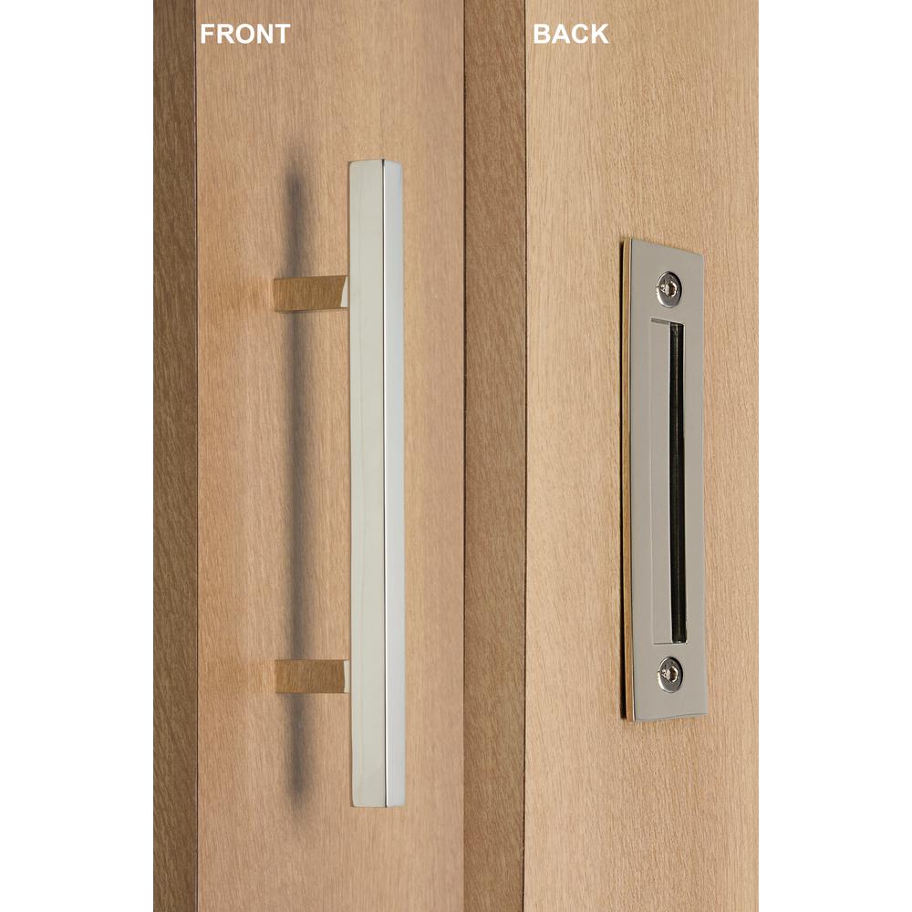 Strongar Contemporary 12 In Polished Chrome Square Pull And Flush