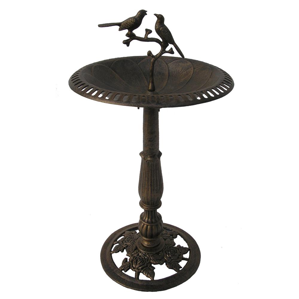 Oakland Living Antique Bronze Hummingbird Birdbath5131AB The Home Depot