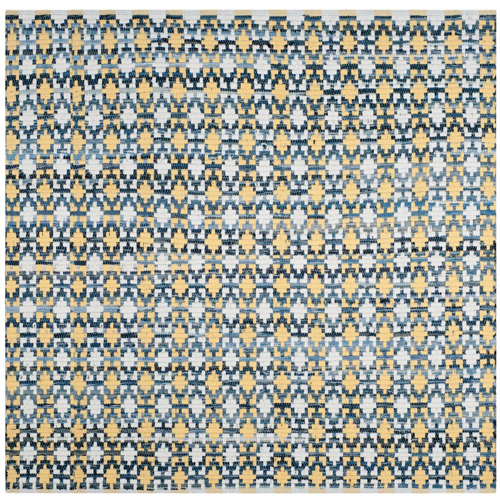Safavieh Montauk Gold/Multi 4 ft. x 4 ft. Square Area RugMTK123B4SQ