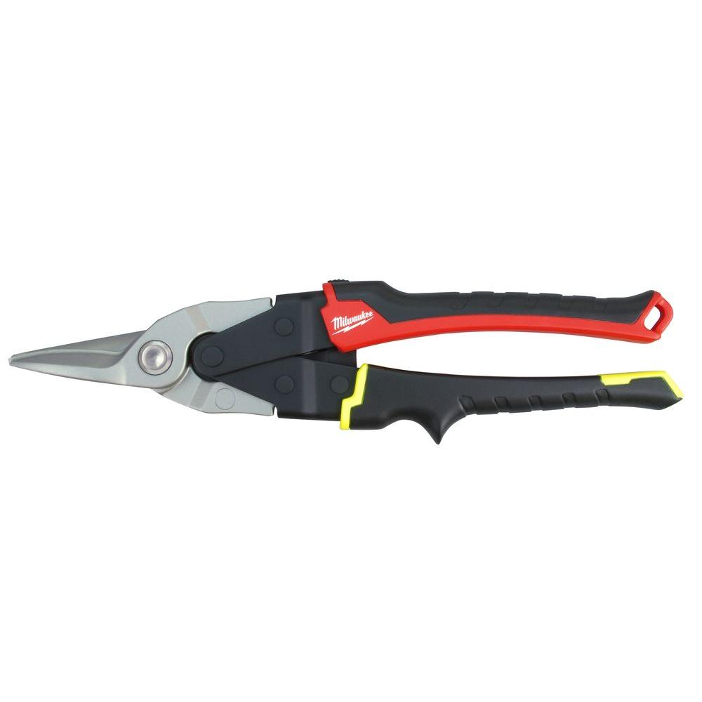Milwaukee Straight Cutting Aviation Snips48224030 The Home Depot
