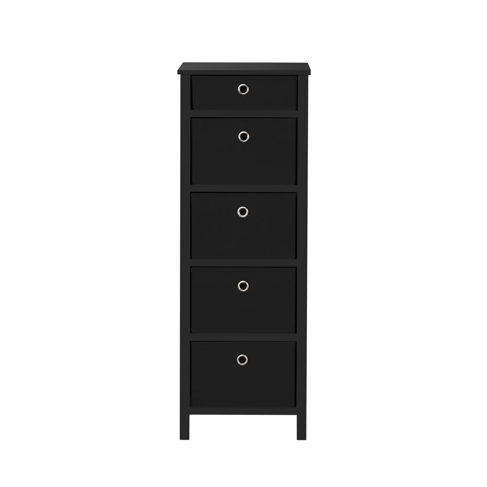 South Shore Holland 5Drawer Pure Black Chest 3370035 The Home Depot