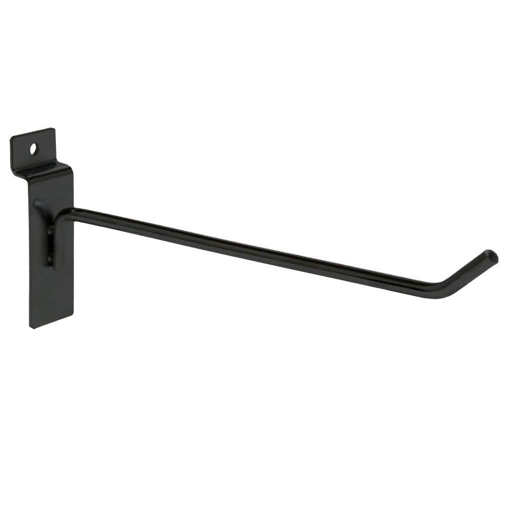 8 in. L x 1/4 in. Wire Slatwall Hook, Black (100Pack)A01840 The