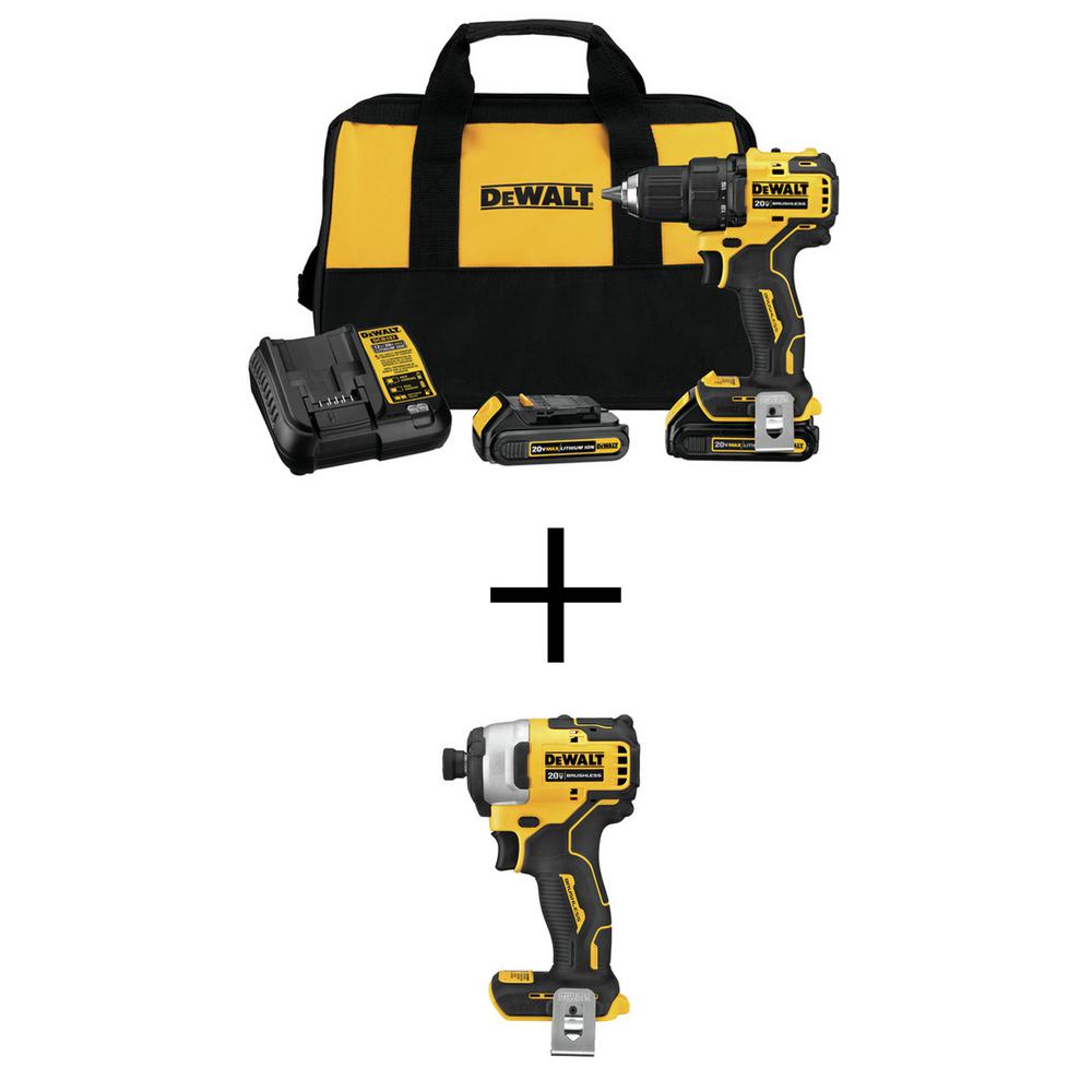 DEWALT 20Volt MAX LithiumIon Cordless 1/2 in. Drill/Driver Kit with Bonus MAXFIT Screwdriving