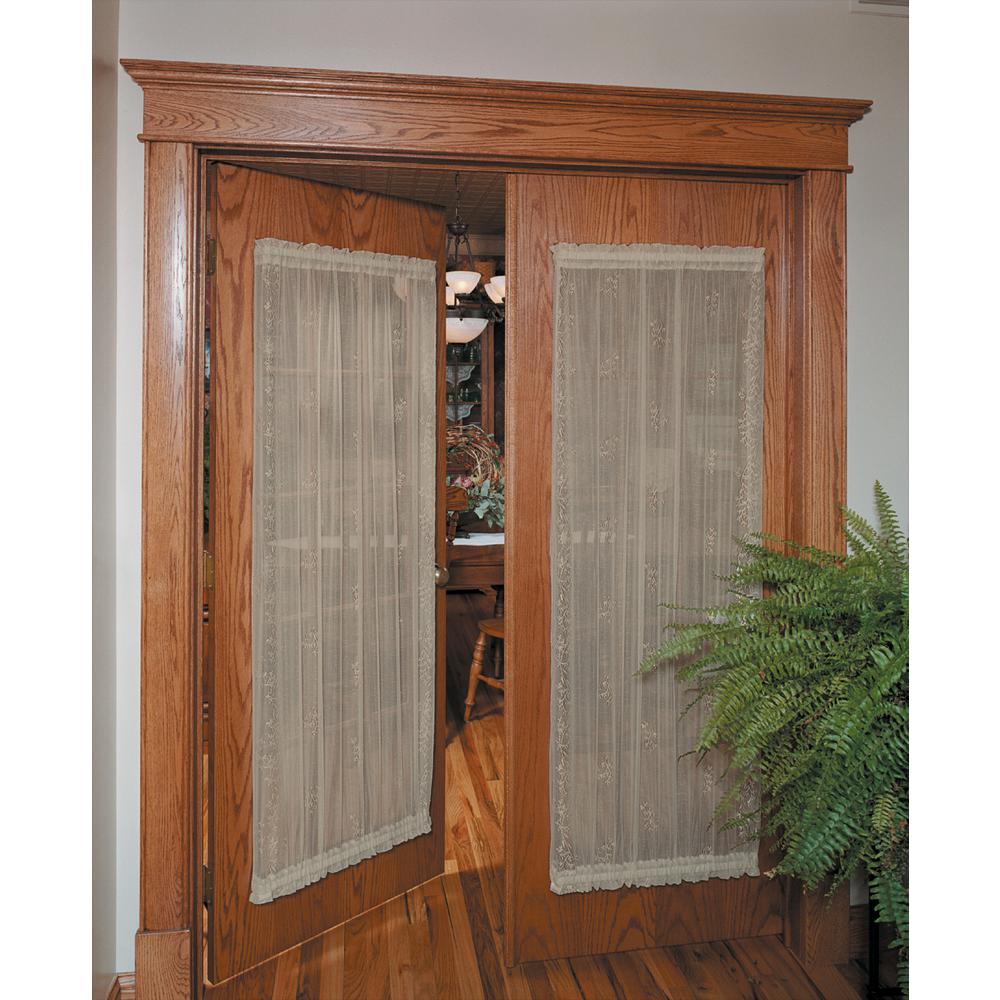 Heritage Lace Sheer Divine Flax Lace Door Panel 8220x 4236dp The