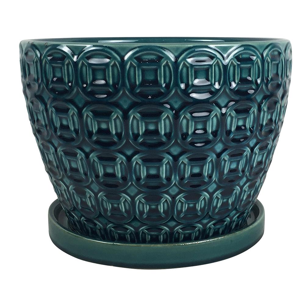 Southern Patio Mayer 12 In Dia Seafoam Ceramic Pot Crm 047117 The Southern Patio Mayer 12 In Dia Seafoam Ceramic Pot
