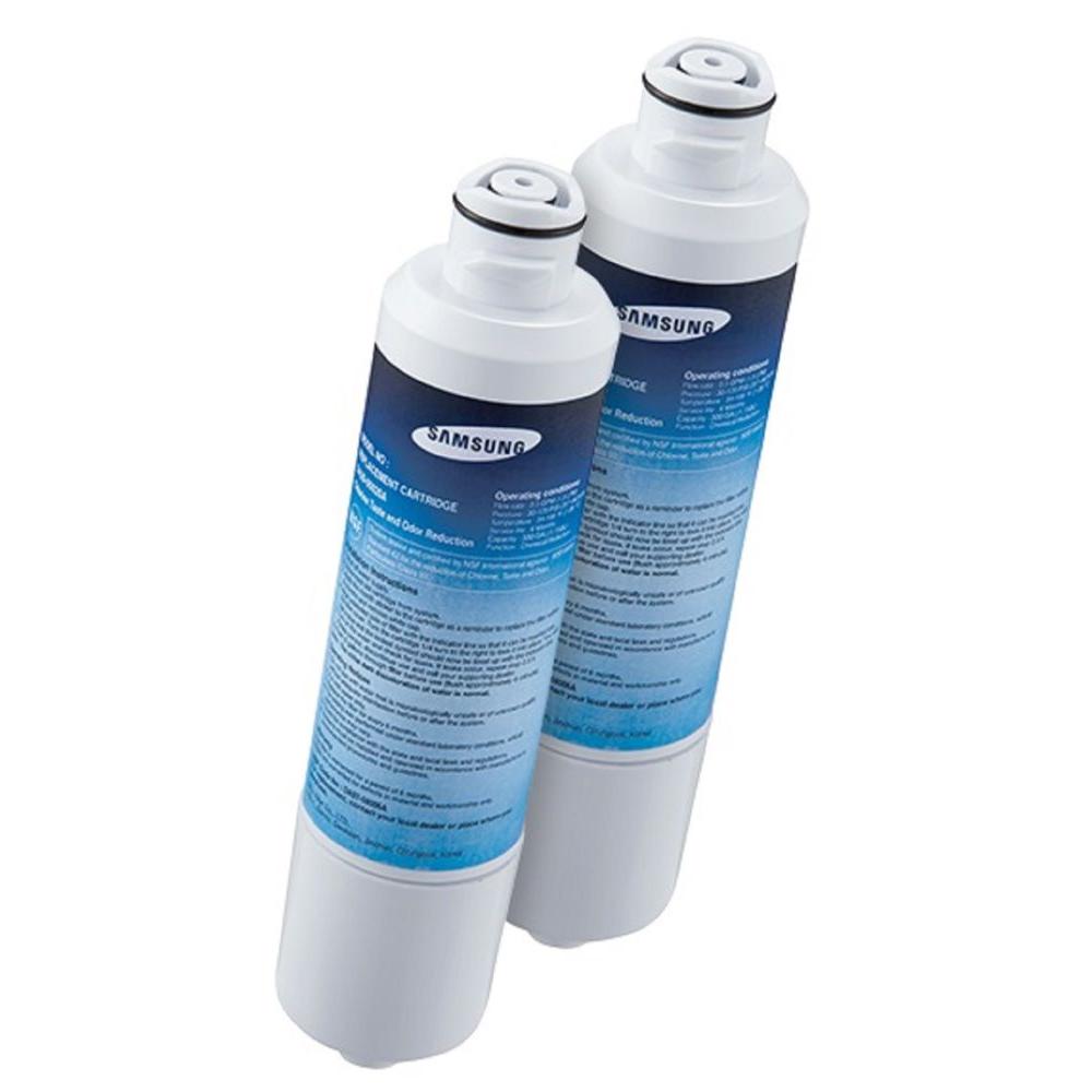 Samsung Refrigerator Water Filter 2 Pack HAF CIN 2P The Home Depot   Samsung Refrigerator Parts Water Filters Haf Cin 2p 64 1000 