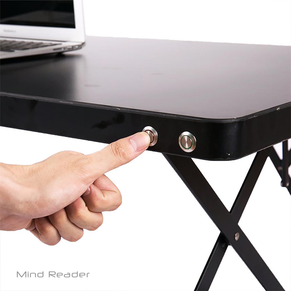 Mind Reader Electric Powered Black Adjustable Standing Desk Sdelec