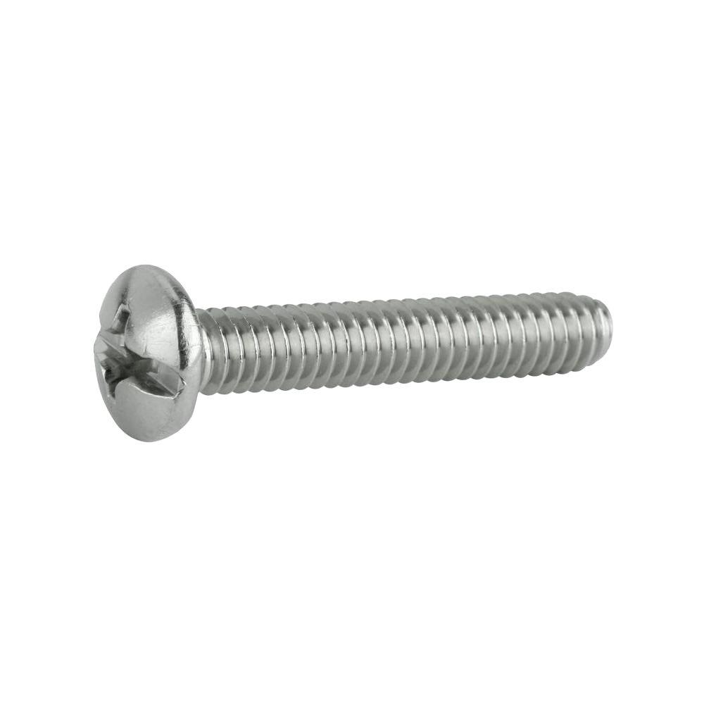 Everbilt M6 1 0 X 30 Mm Stainless Steel Metric Pan Head Combo Drive   Everbilt Machine Screws 801138 64 1000 