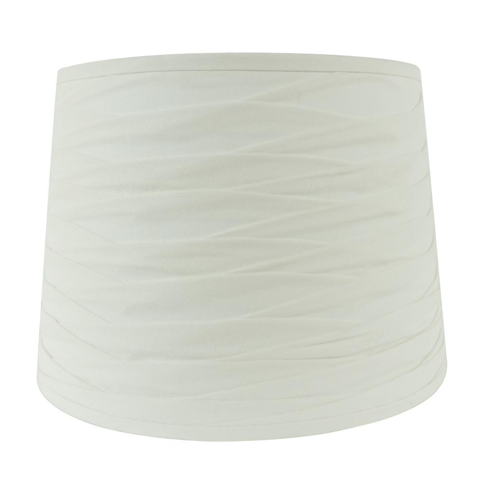 CAL Lighting 16 in. White Vertical Piped Basic Empire Lamp ShadeSH
