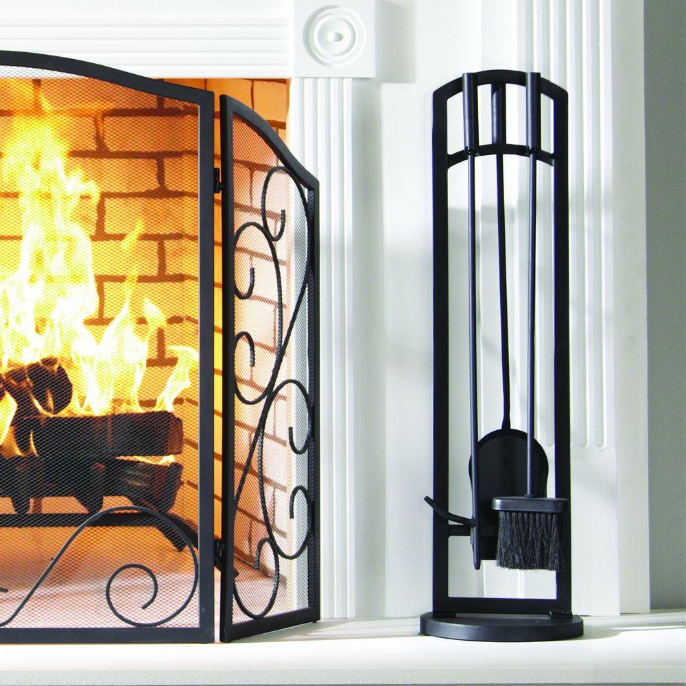 Pleasant Hearth Arched 4 Piece Fireplace Tool Set Fa219ta The Home Depot - Iron Gate Fireplace Tool Set Pleasant Hearth Arched 4 Piece Fireplace Tool Set Fa219ta The Home Depot - Iron Gate Fireplace Tool Set
