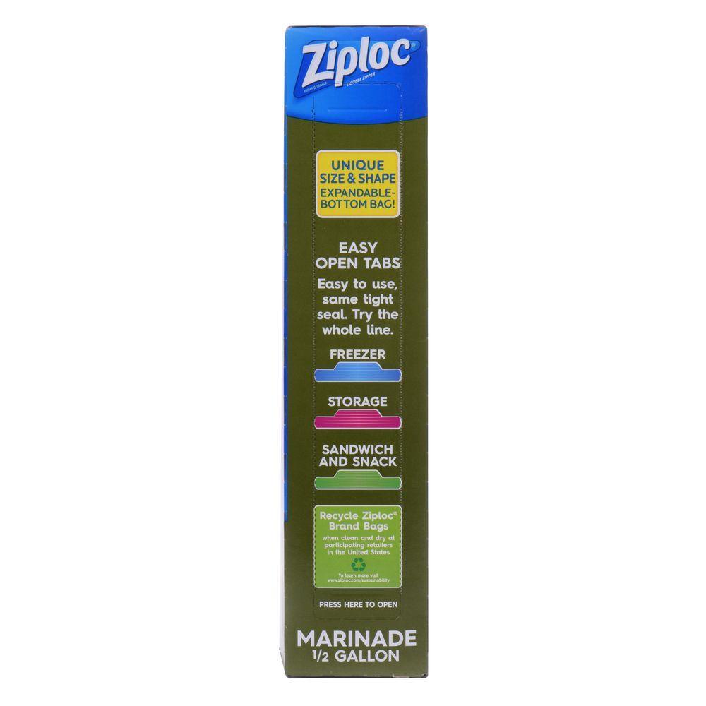 Ziploc 0 5 Gal All Purpose Marinade Bags 604022 The Home Depot 3 Ziploc 0 5 Gal All Purpose Marinade Bags