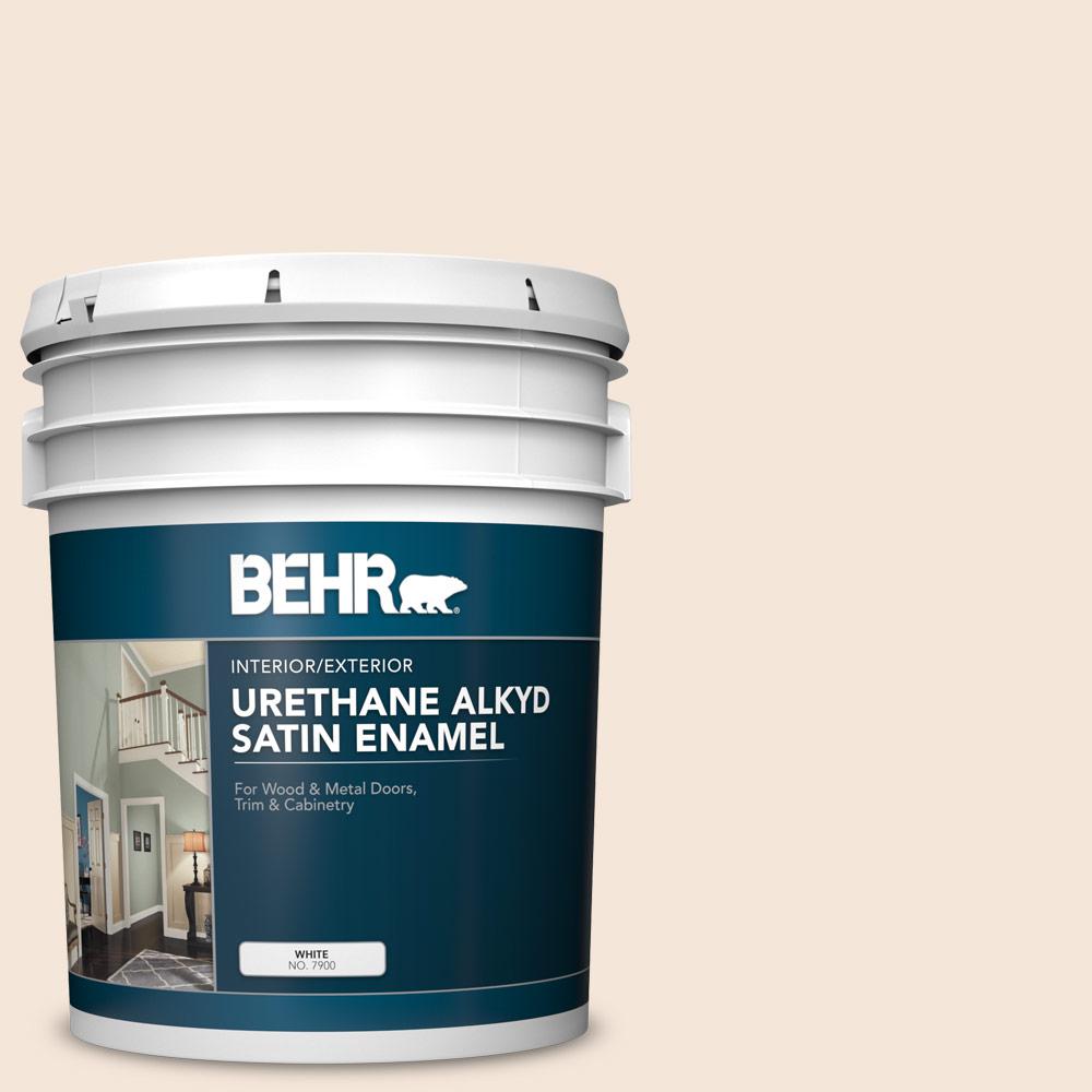 Behr 5 Gal 280e 1 Heirloom Lace Urethane Alkyd Satin Enamel 280e 1 Heirloom Lace Urethane Alkyd Satin Enamel Interior