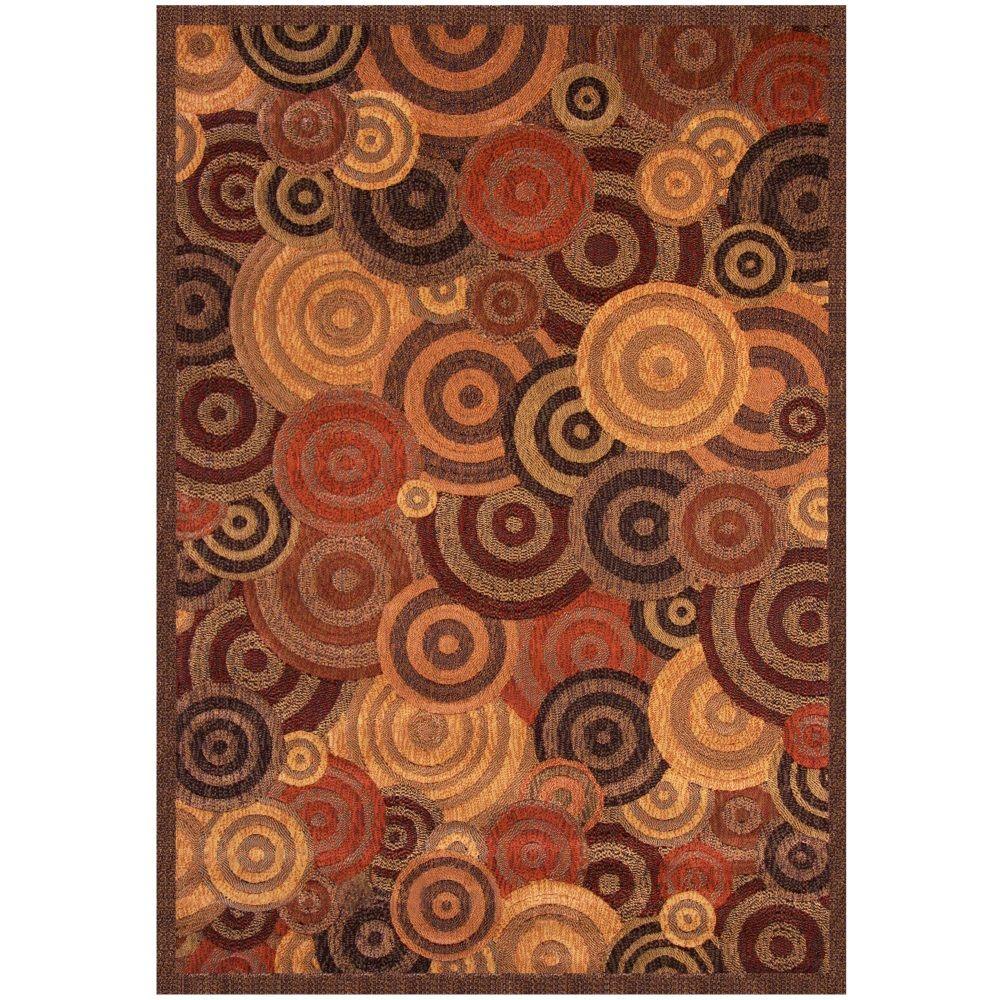 Sams International Essentials Optima Rust 5 ft. 3 in. x 7 ft. 6 in