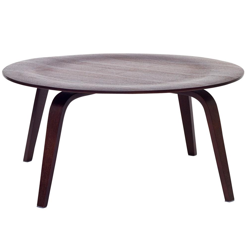 Modway Plywood Wenge Coffee Table Eei 509 Wen The Home Depot Modway Plywood Wenge Coffee Table