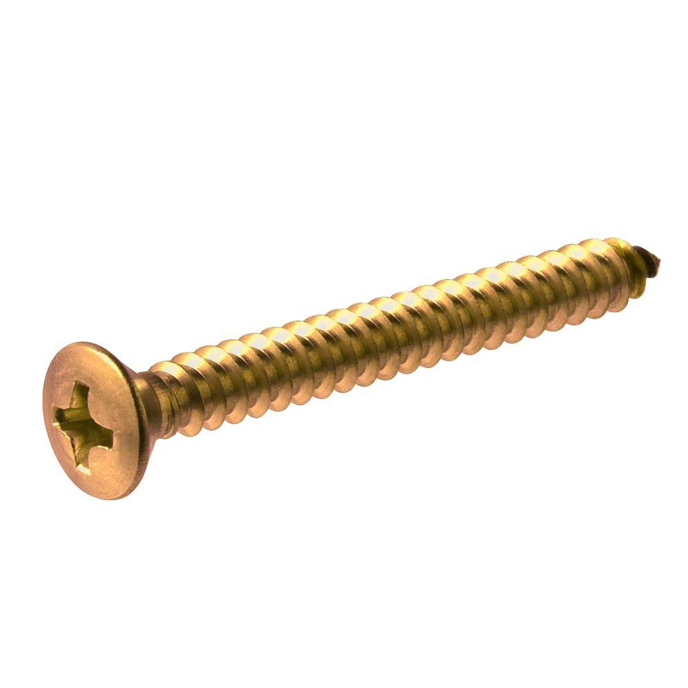 crown bolt 10 x 1 2 in brass oval head phillips sheet metal screw copper sheet metal screws