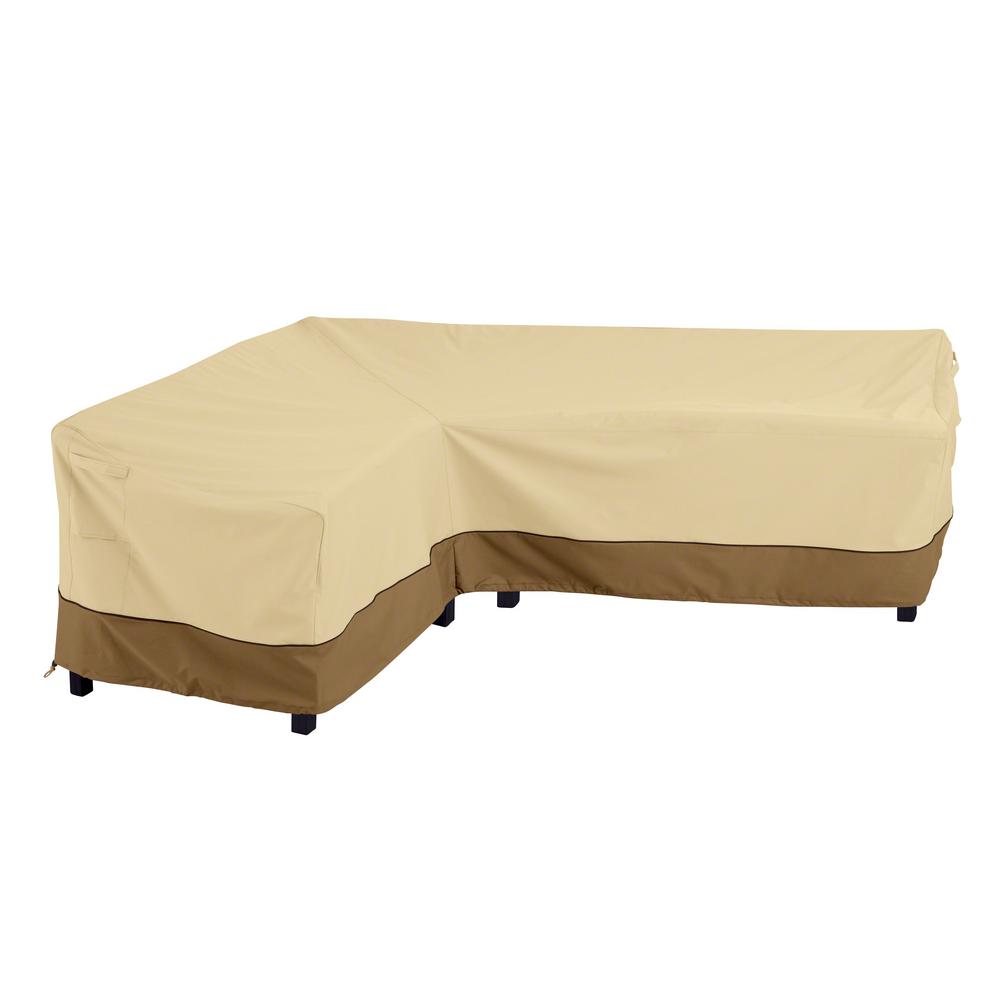 veranda patio l-shape left sectional lounge set cover