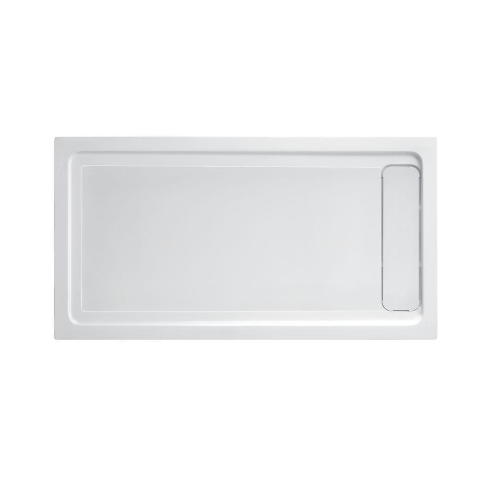 Schon 32 in. x 60 in. Single Threshold Shower Base with Side Hidden