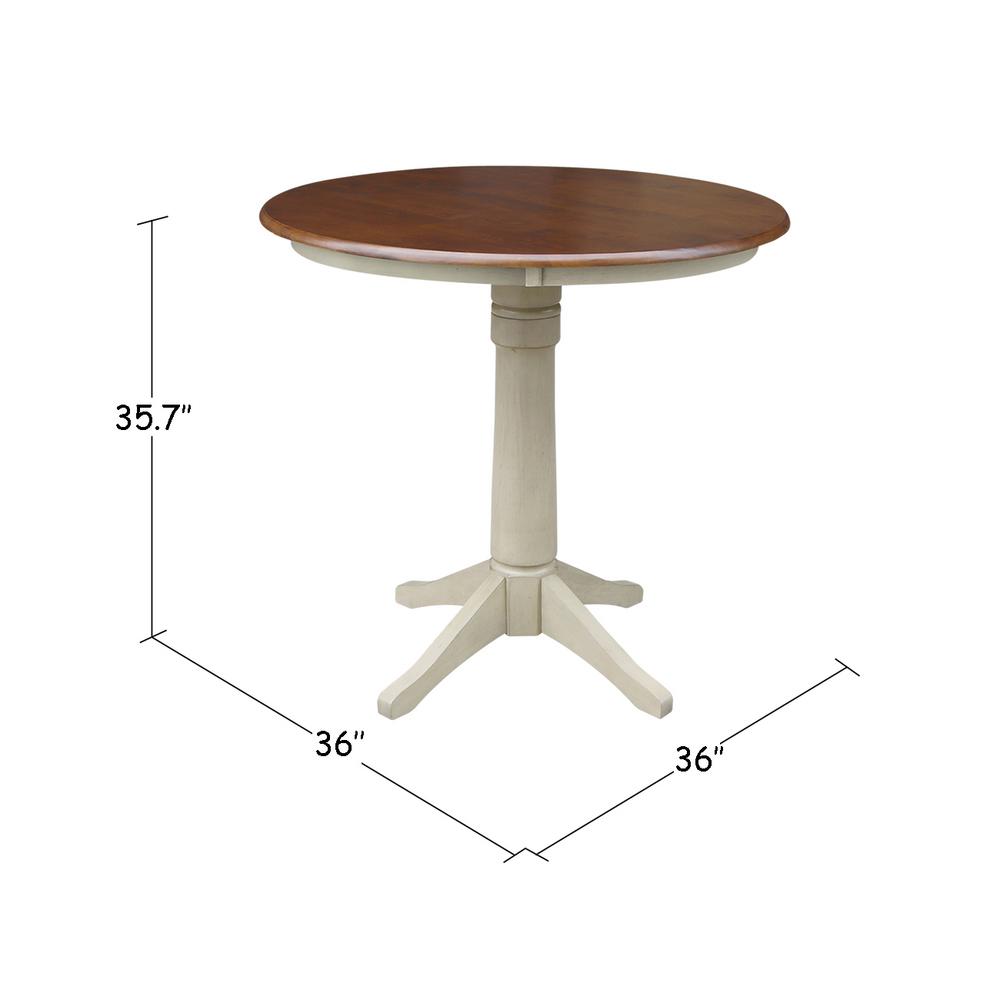 International Concepts Round Top Pedestal Table 36-Inch