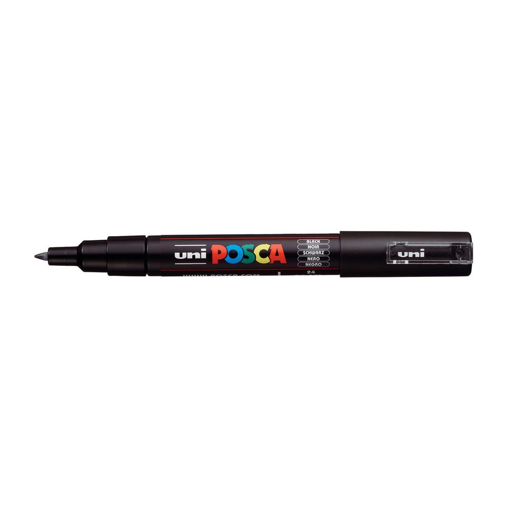 POSCA PC1M Extra Fine Black Paint Marker076841 The Home Depot