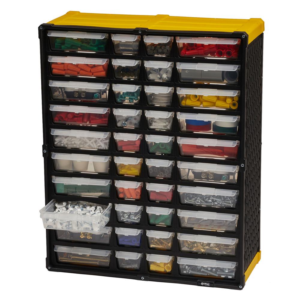 Tafco Product 40 Compartment Small Parts Organizer Yellow