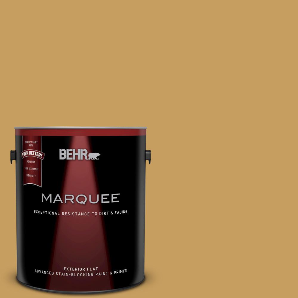 BEHR MARQUEE 1gal. M3005 Ginger Jar Flat Exterior Paint445301 The