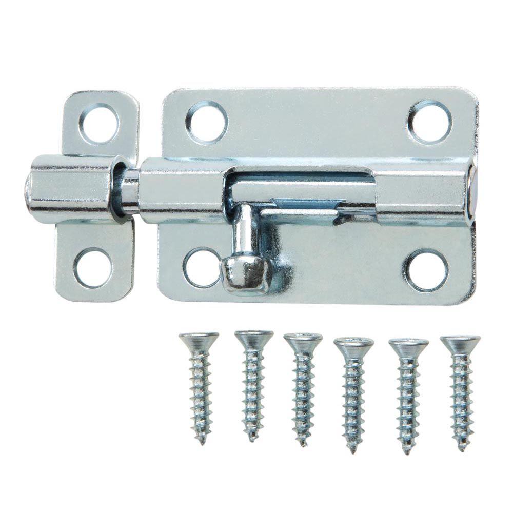 Everbilt 2 In Zinc Plated Window Bolt 13519 The Home Depot