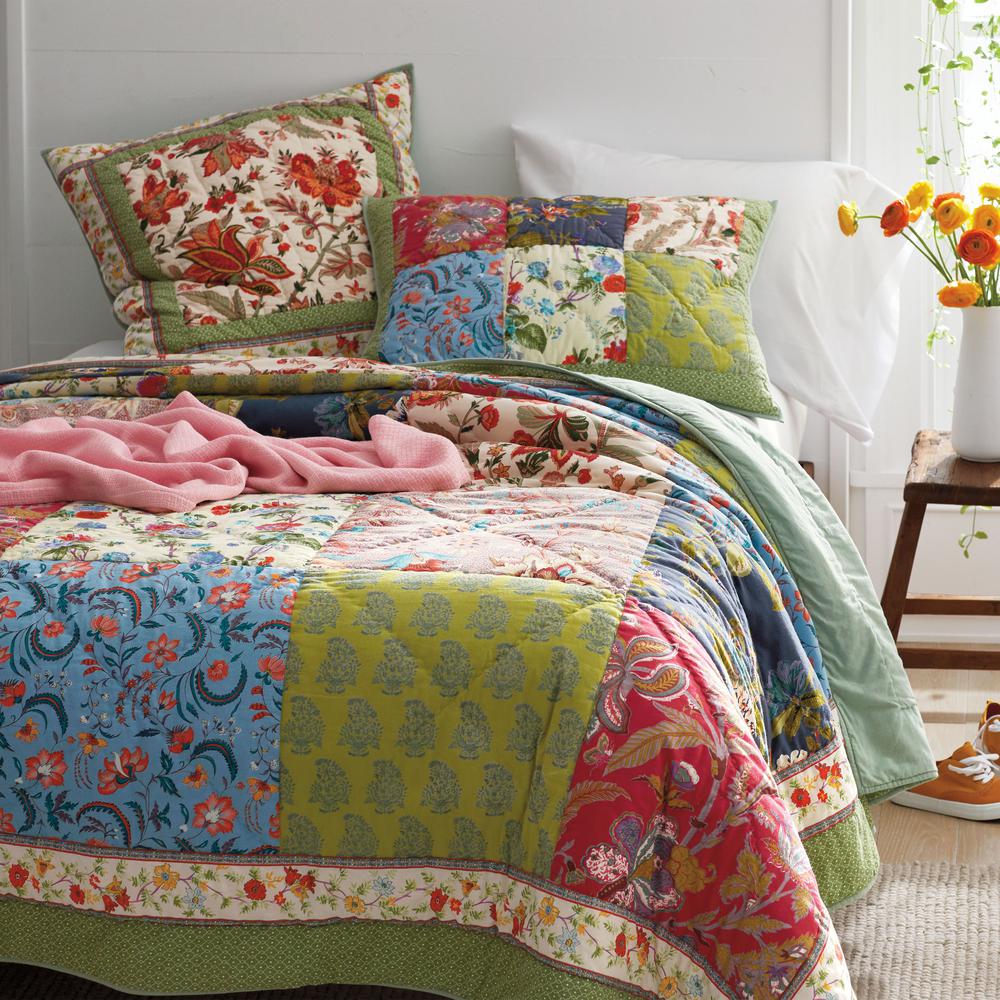 Multi Colored Quilts Bedding Sets The Home Depot