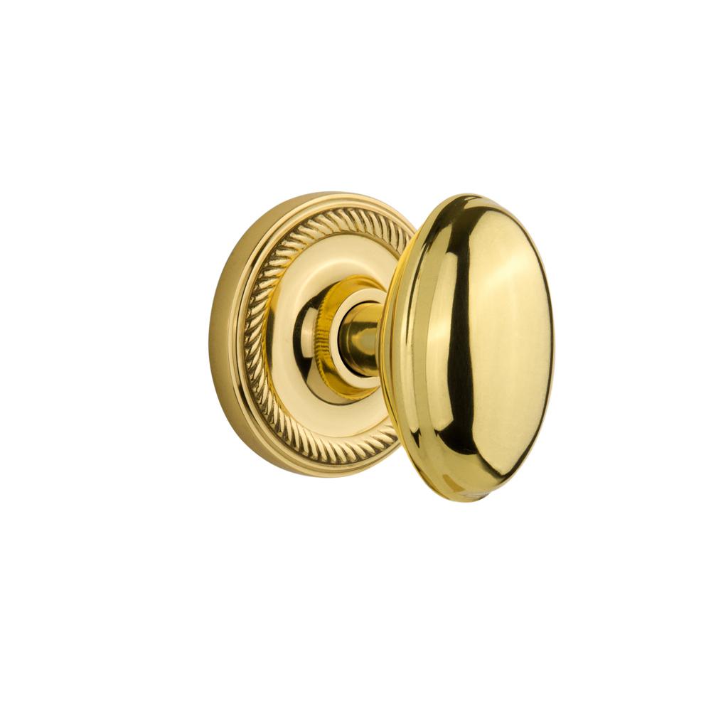 Nostalgic Warehouse Classic Rosette 23/8 in. Backset Polished Brass