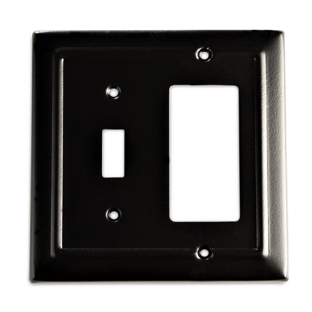 Monarch Abode Architectural Metal Single Switch/Rocker Wall Plate