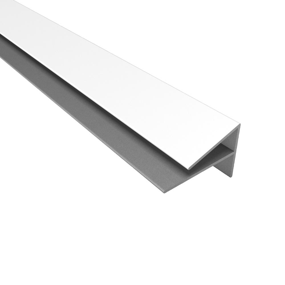 Fasade 4 Ft Large Profile Outside Corner Trim In Gloss White 178 00 Large Profile Outside Corner Trim In Gloss White