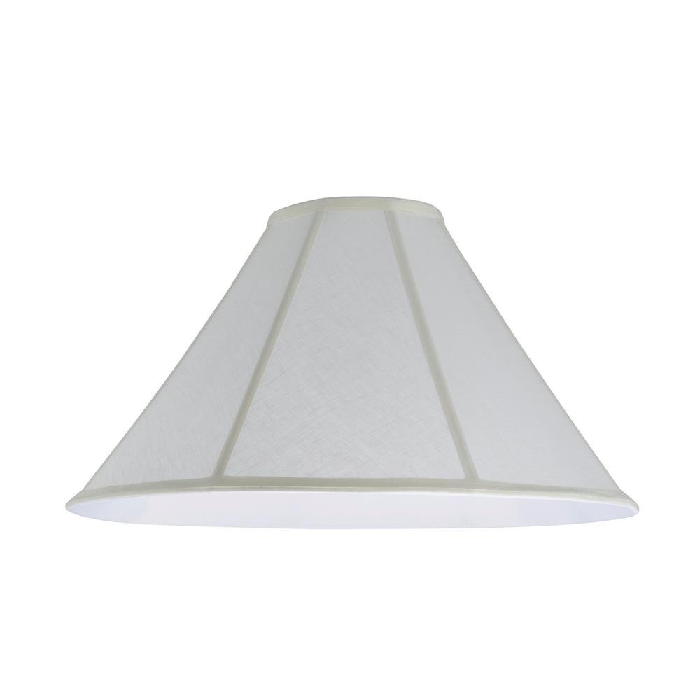 white bell lamp shade