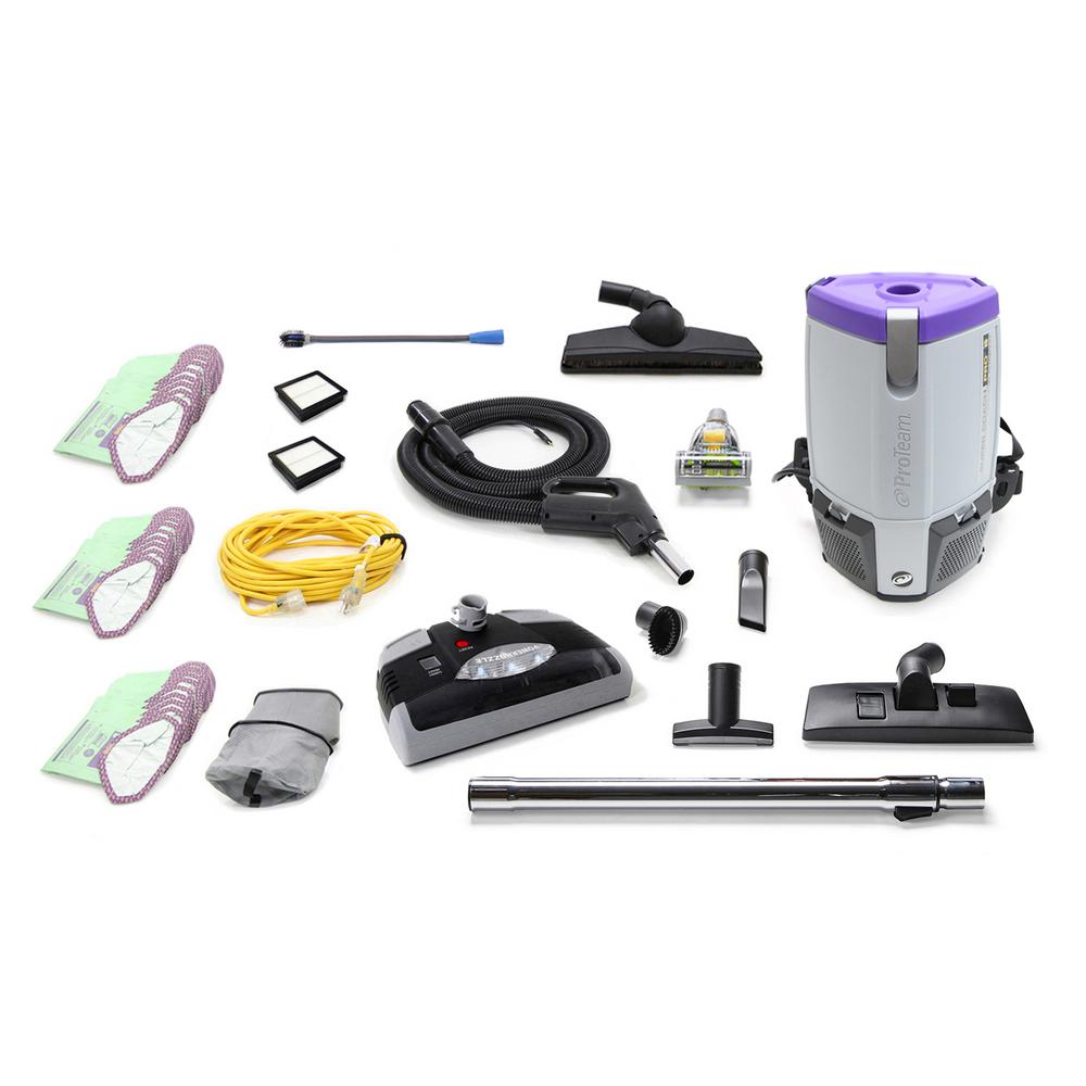 ProTeam Loaded Super Coach Pro 6 Qt. Commercial Backpack Vacuum Cleaner