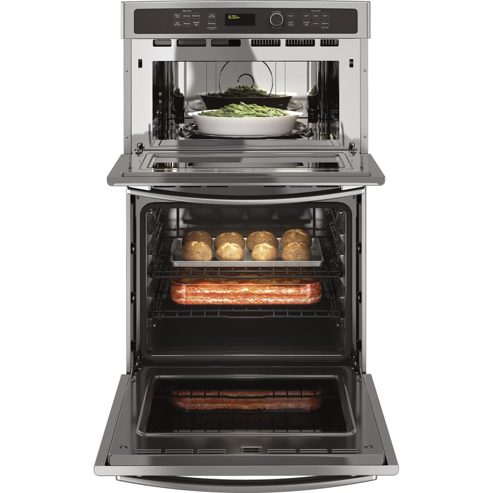 Ge 27 In Double Electric Wall Oven With Built Microwave 11 Ge 27 In