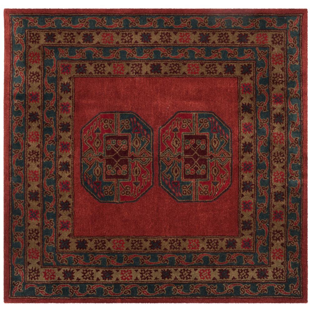 Safavieh Heritage Red 6 Ft X Square Area Rug
