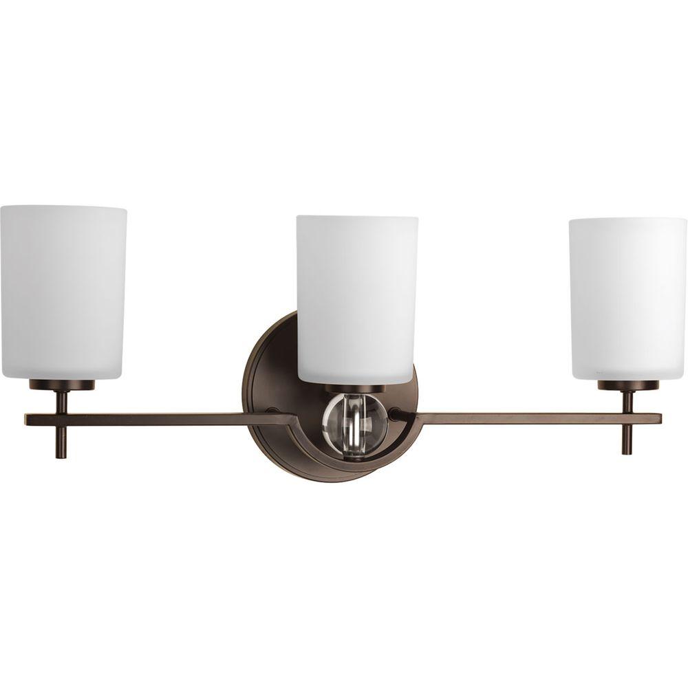Progress Lighting Compass Collection 3Light Antique Bronze Bathroom