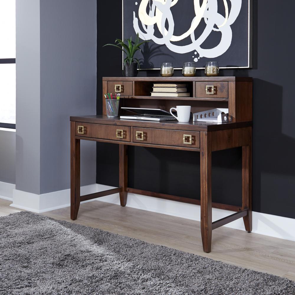 Home Styles Bungalow Brown Student Desk With Hutch 5507 162 The