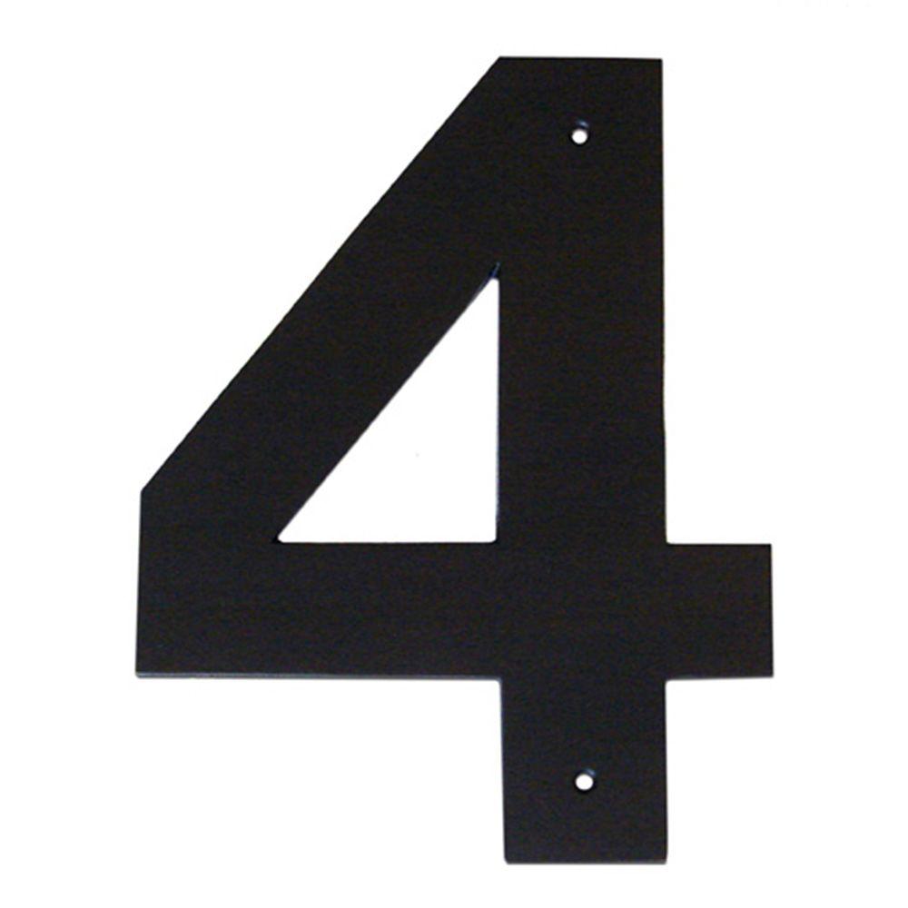 Montague Metal Products 4 In Helvetica House Number 4 Hhn 4 4