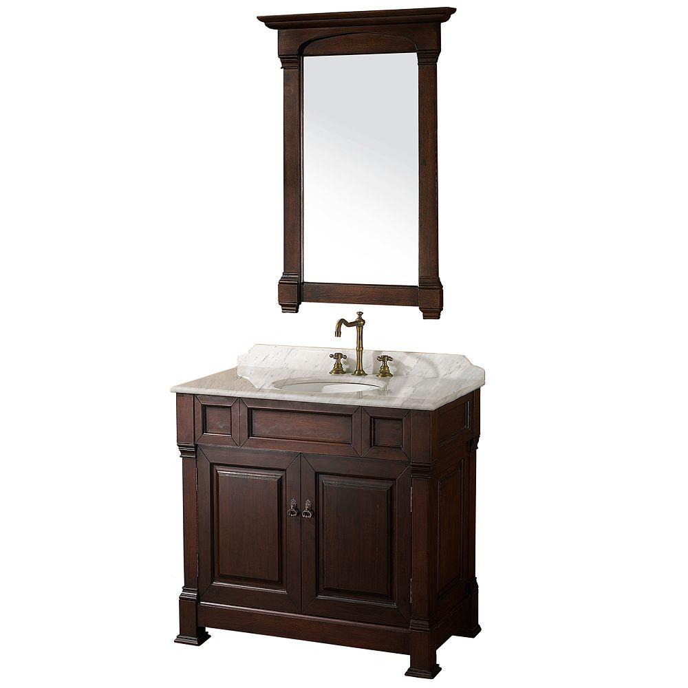 Wyndham Collection Andover 72 In Double Vanity White With Marble Top Carrara Under Mount Sink