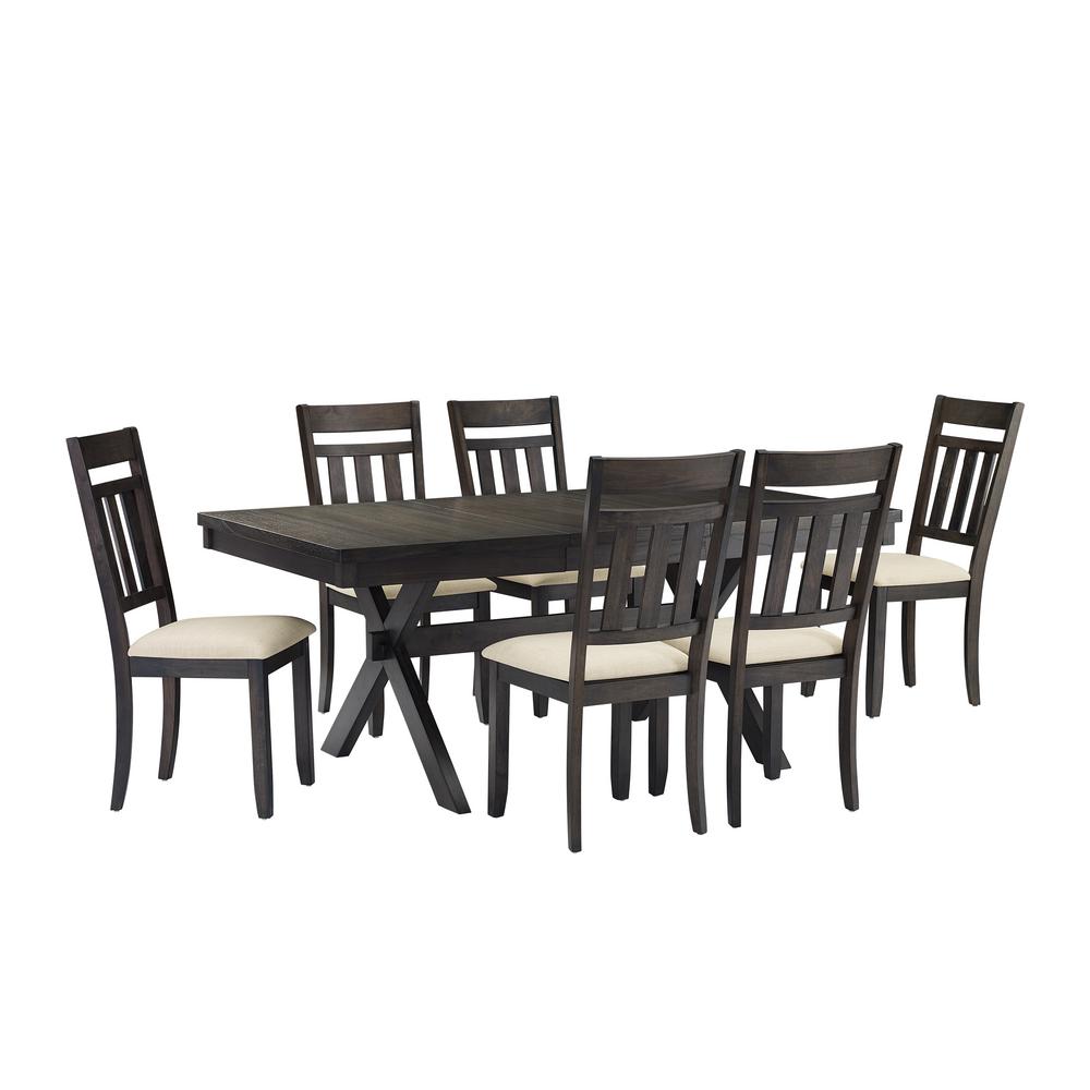 Crosley Furniture Hayden 7 Piece Slate Dining Set Kf13029sl The Home Depot - Slate Dining Room Table Crosley Furniture Hayden 7 Piece Slate Dining Set Kf13029sl The Home Depot - Slate Dining Room Table