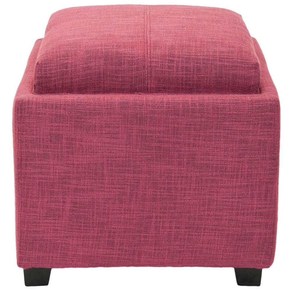 Home Decorators Collection Emma Textured Natural Storage Ottoman