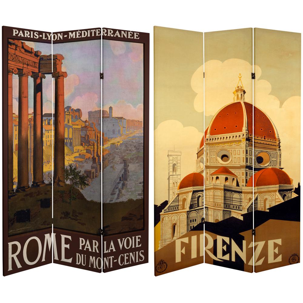 6 ft. Printed 3Panel Room DividerCANITALY3 The Home Depot